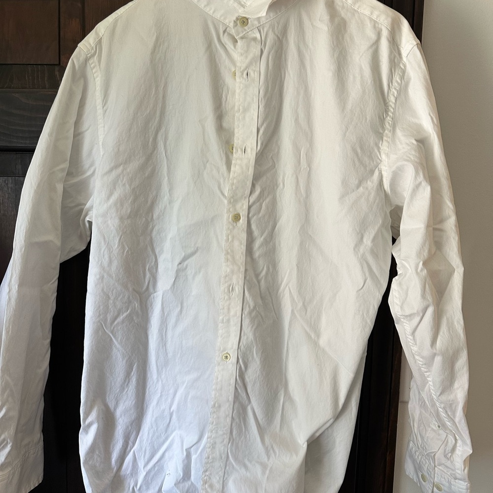 Banana Republic White Casual Button Down Shirt